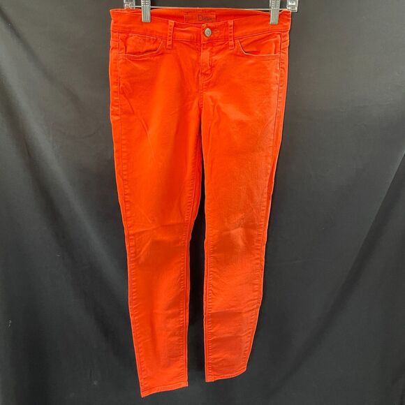 Dittos Skinny Mid Rise Red Pants Size 26 - Picture 1 of 8